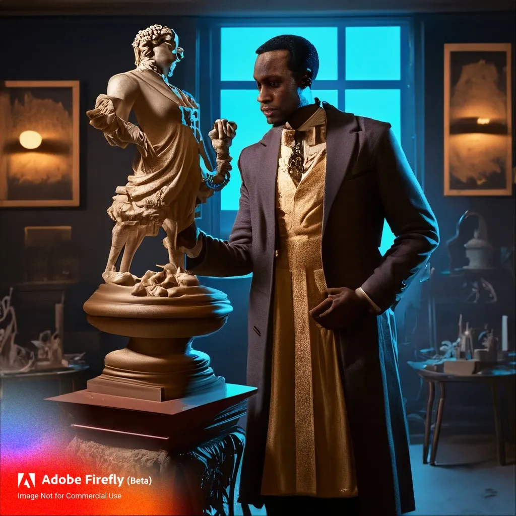 Vinsen in his studio